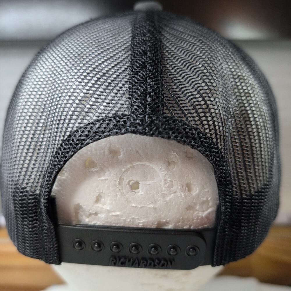 Richardson 112 PUMAS Hat Gray Purple Mesh Back Snapback Trucker Cap - Excellent - Picture 5 of 13